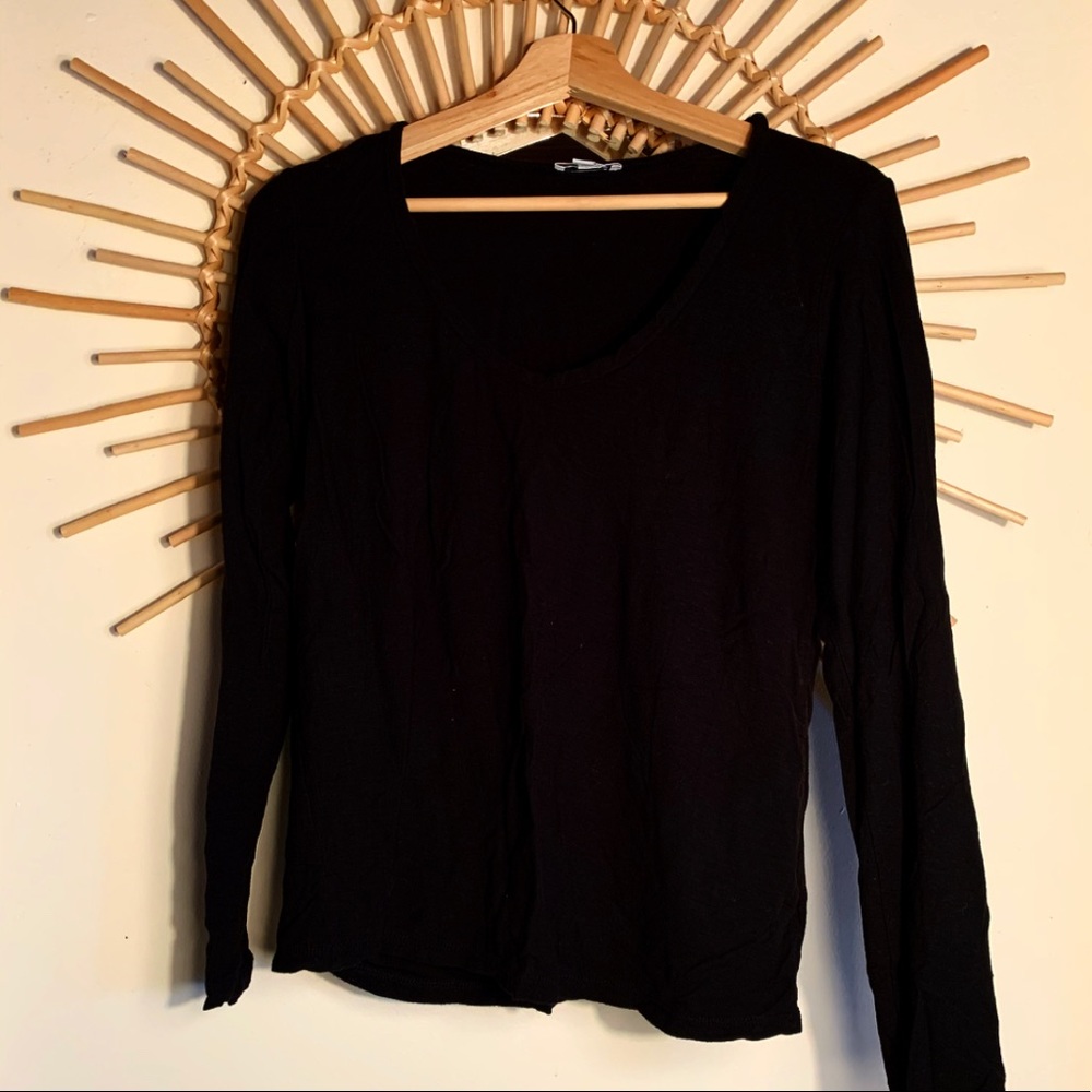 James Perse black long sleeve